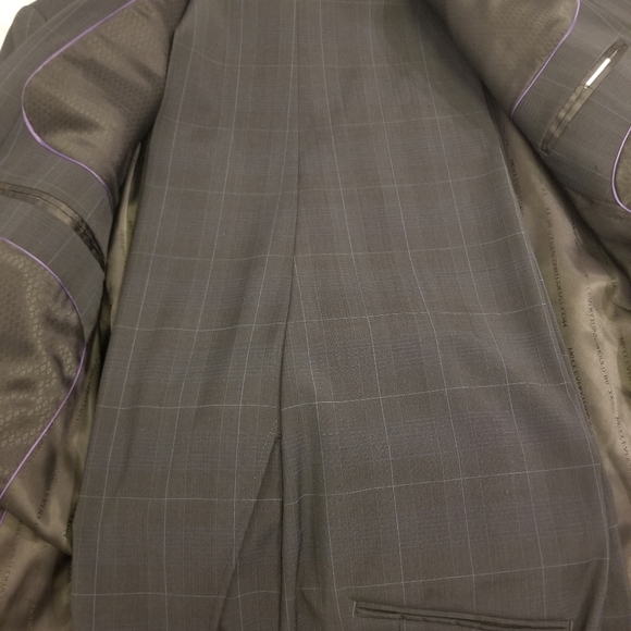 Mens navy with blue check mexx suit - Picture 3 of 3